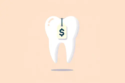 歯と支払い費用のイラスト